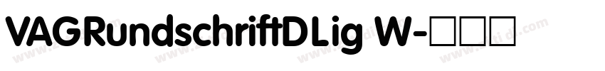 VAGRundschriftDLig W字体转换